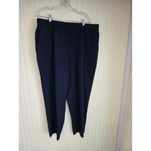 Briggs New York Dress Pants Womens 22WP Blue Petite Elastic Waist Tapered USA